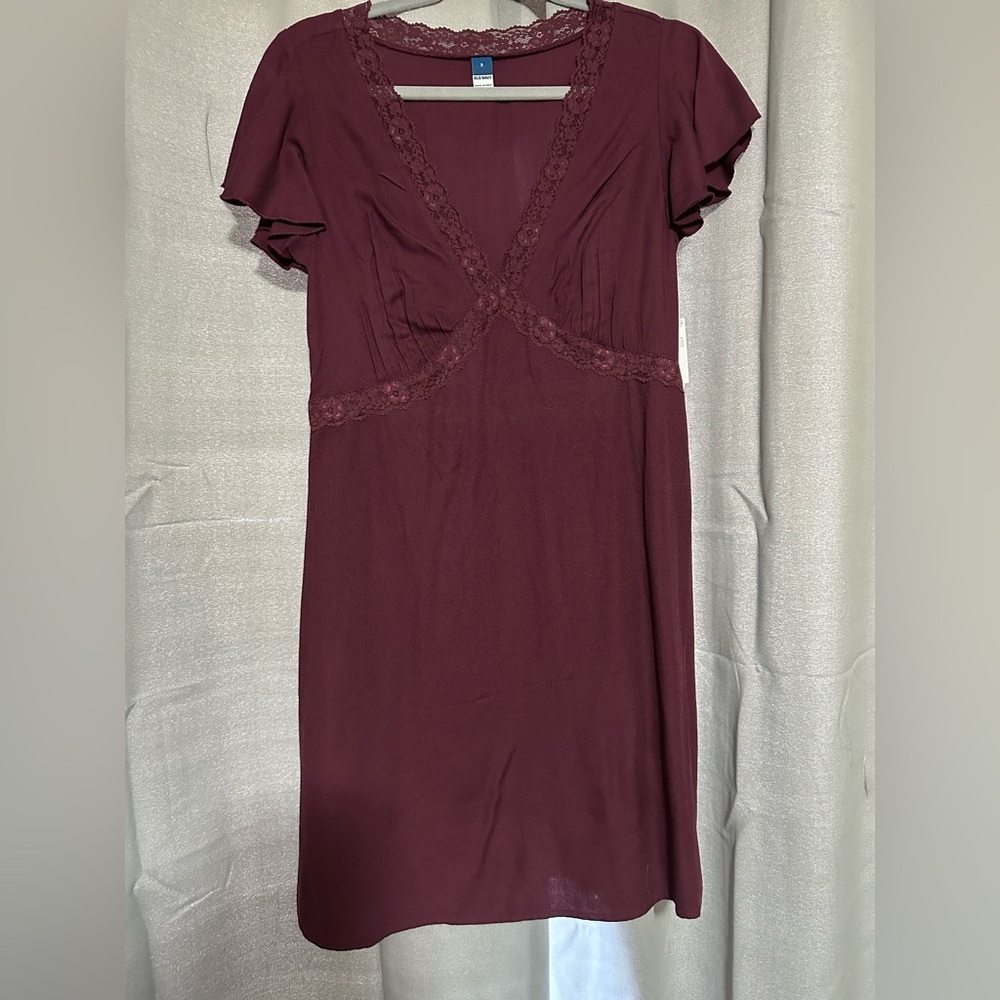 Old Navy Burgundy Dress